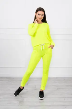 Sport set yellow neon