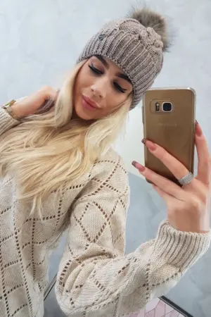 Cap K168 dark beige