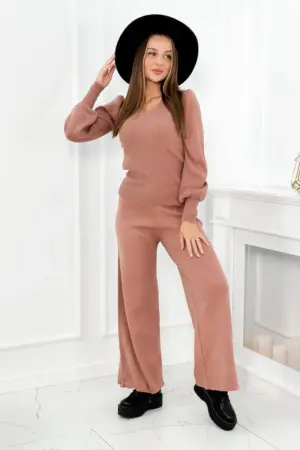Sweater set dark pink