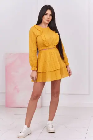 Boho dress mustard