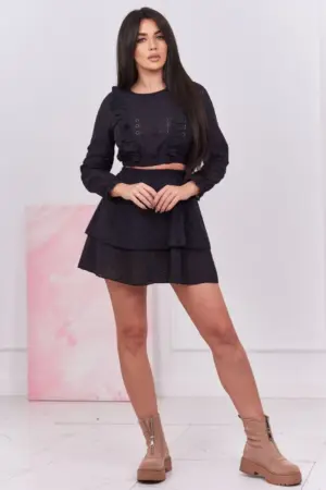 Boho dress black