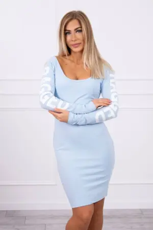 Dress Ragged azure