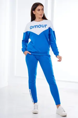 Set with imprint amour white+chabrowy