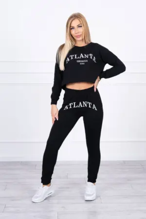 Set with Atlanta print black