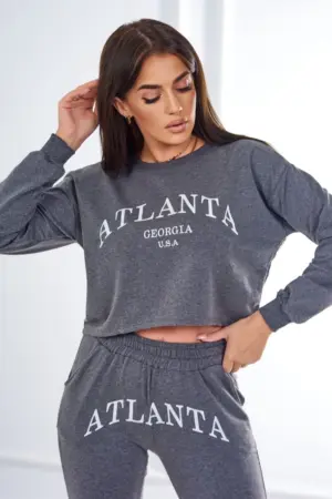 Set with Atlanta print graphite