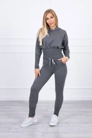 Set with wide cuffs graphite