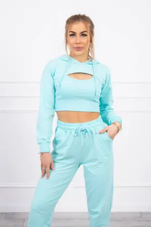 3-piece cotton set mint