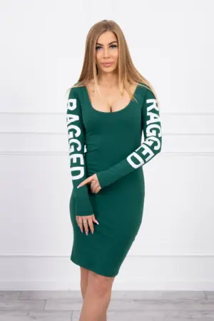Dress Ragged green