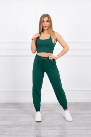 Set of top+pants green