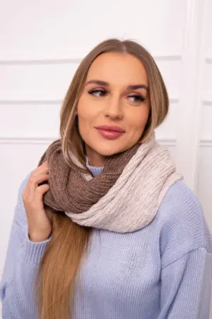 KN14 Women's two-color chimney mocha+beige