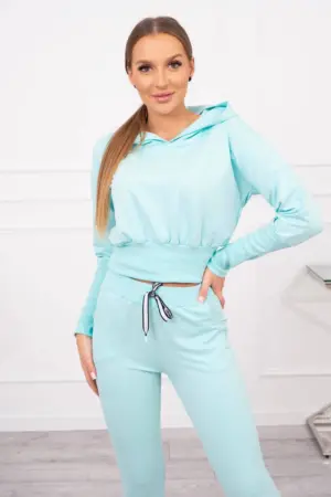 Set with wide cuffs mint