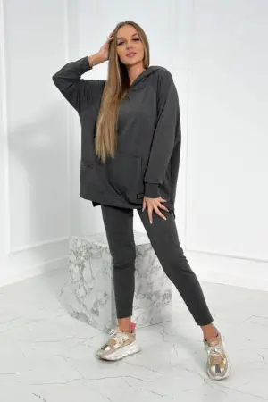 Set with a hoodie graphite