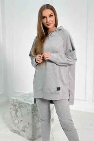Set with a hoodie gray
