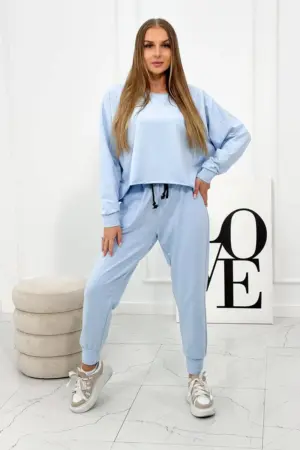 Set 2-piece sweatshirt + pants blue