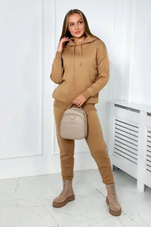 Sweater set Sweatshirt + Pants camel