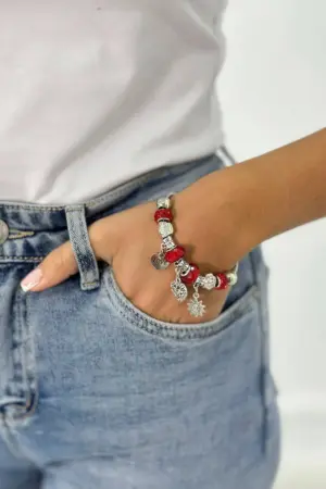 Bracelet SL433-46 red