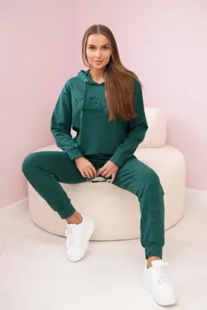 Cotton set Kesi Luxury dark green