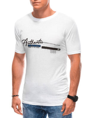 Men's printed t-shirt S1900 - white
