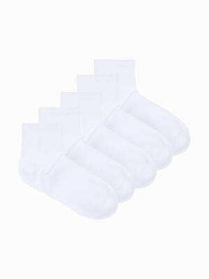 Men's socks U459 - white 5-pack