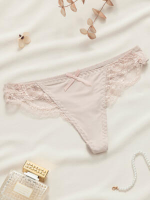 Women's thong panties ULR341 - light pink
