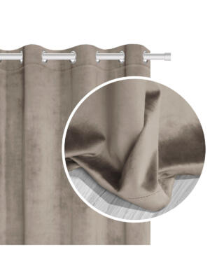 Velor curtain Soft Velvet 140x250 A502 - dark beige