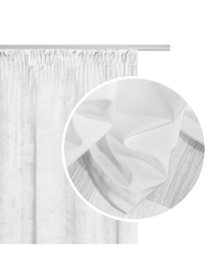 Velor curtain Soft Velvet 140x270 566A - white