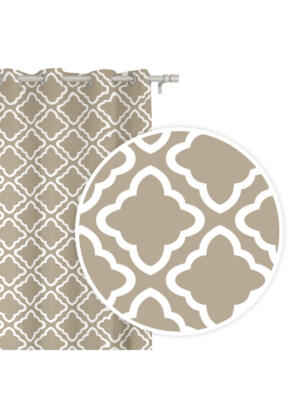 Clover curtain 140x250 A483 - beige