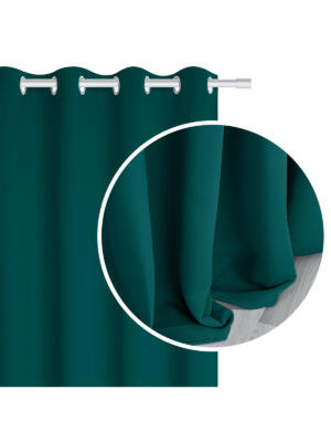 Blackout Hold curtain 140x250 A489 - dark green