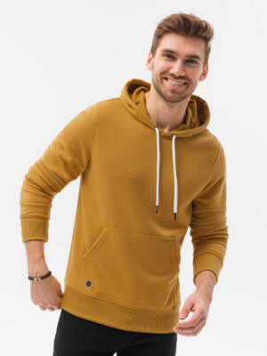 Men's hooded sweatshirt - mustard B979