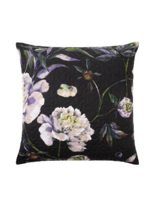Decorative pillowcase Peony 45x45 A554 - black
