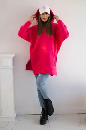 Insulated sweatshirt with slits on the sides