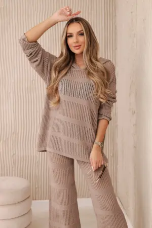 Openwork set Rayon fango