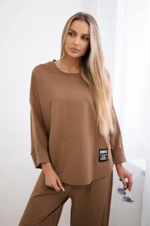 Set Punto Milano Winter sweatshirt + pants camel