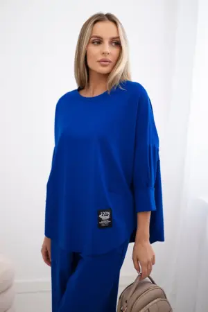 Set Punto Milano Winter sweatshirt + pants cornflower blue